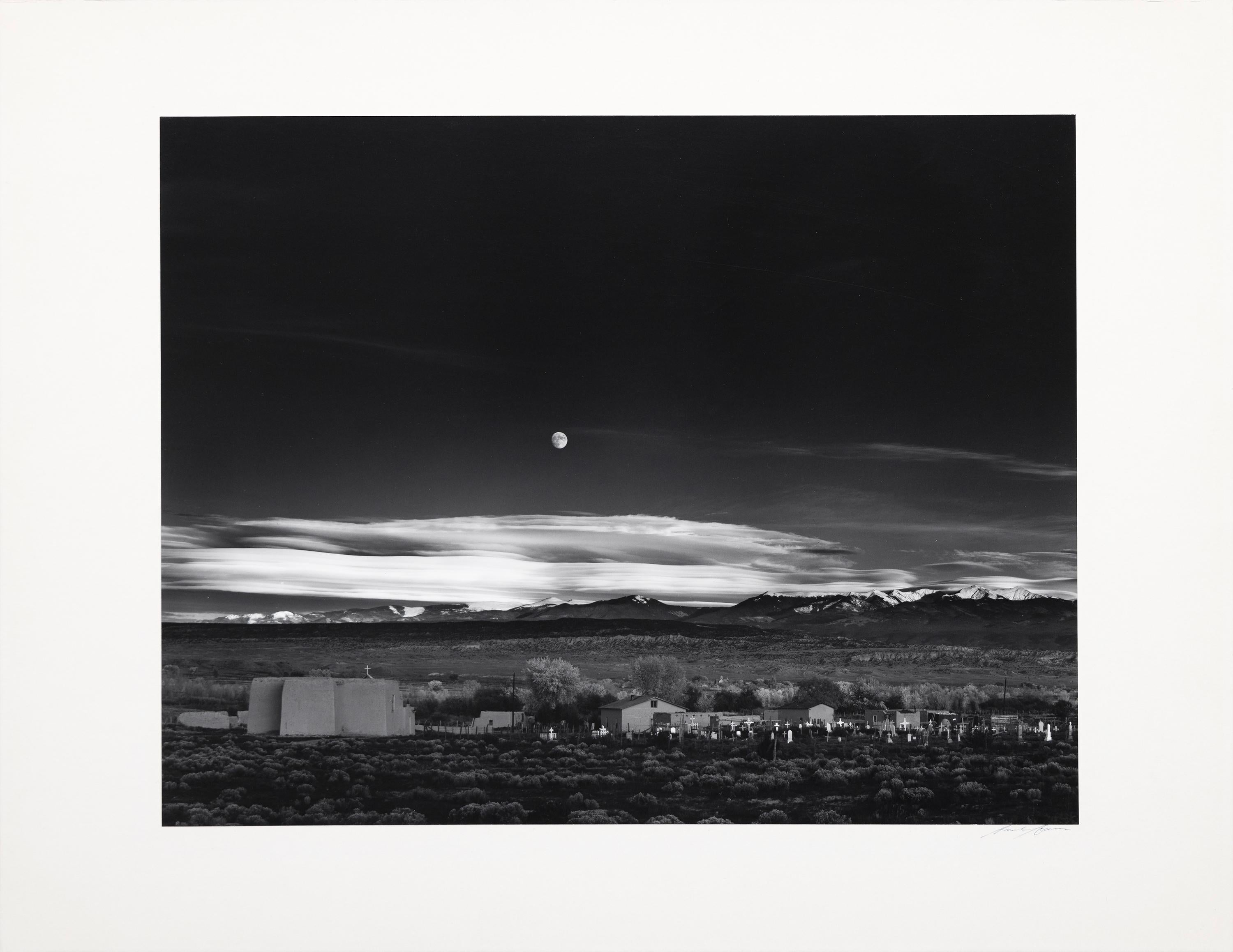 Moonrise, Hernandez, New Mexico - Photograph by Ansel Adams