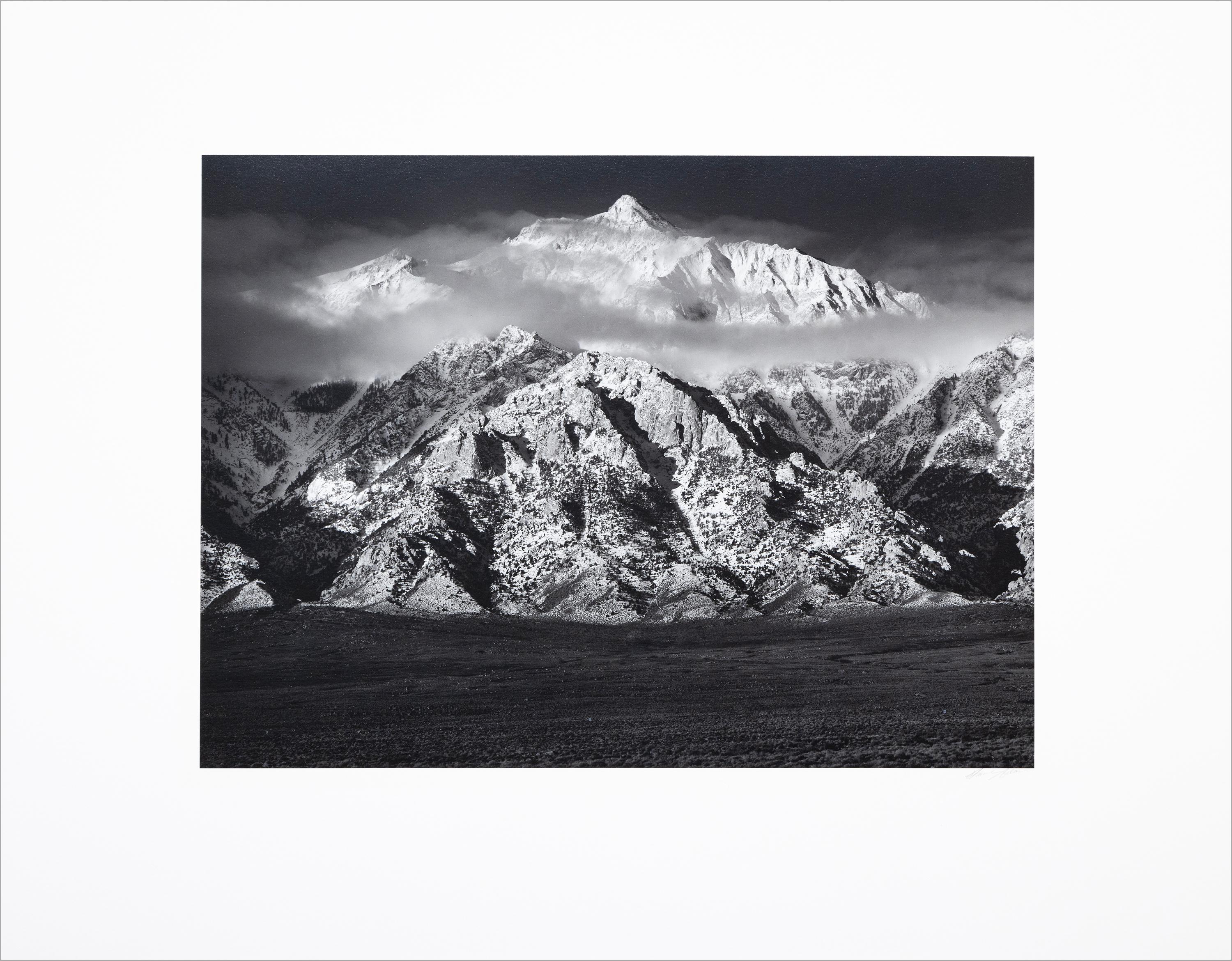 Mount Williamson, Sierra Nevada from Owens Valley, California - Photograph by Ansel Adams