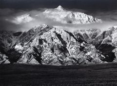 Vintage Mount Williamson, Sierra Nevada from Owens Valley, California