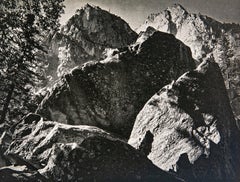 Peaks and Talus, Kings River Canyon, a Photograph by Ansel Adams