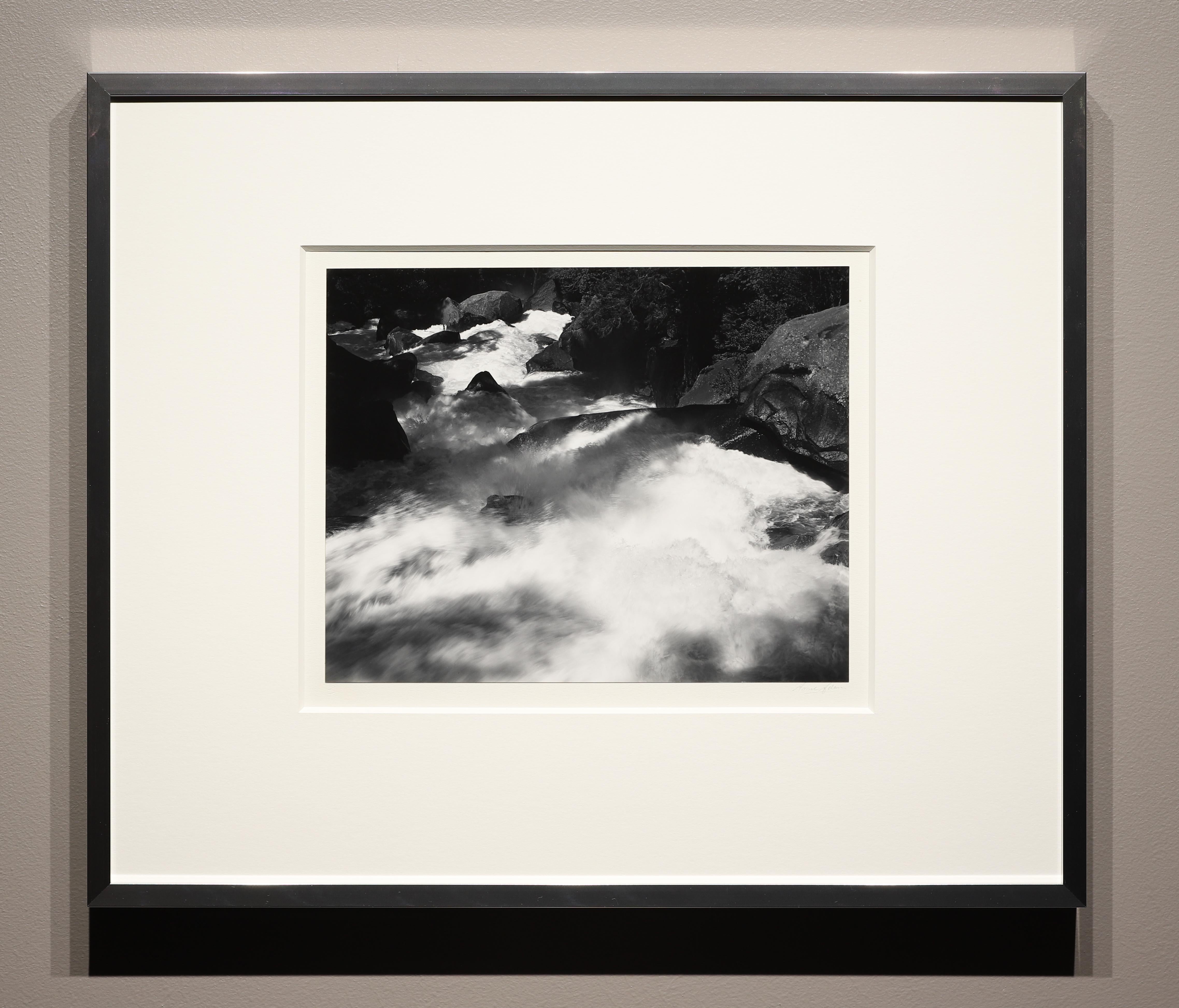 Rapids Below Vernal Herbst, Yosemite, CA – Photograph von Ansel Adams