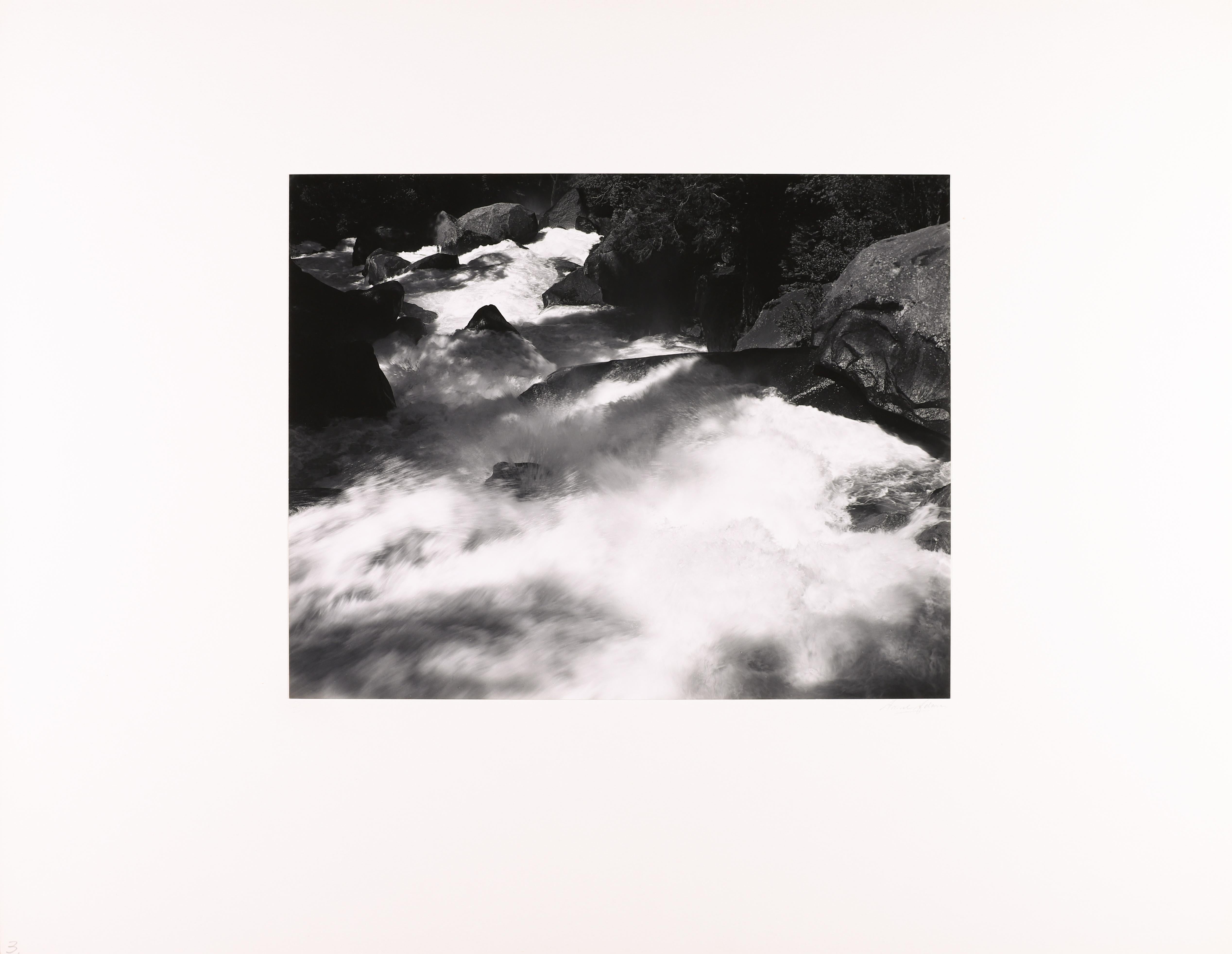 Rapids Below Vernal Herbst, Yosemite, CA (Moderne), Photograph, von Ansel Adams