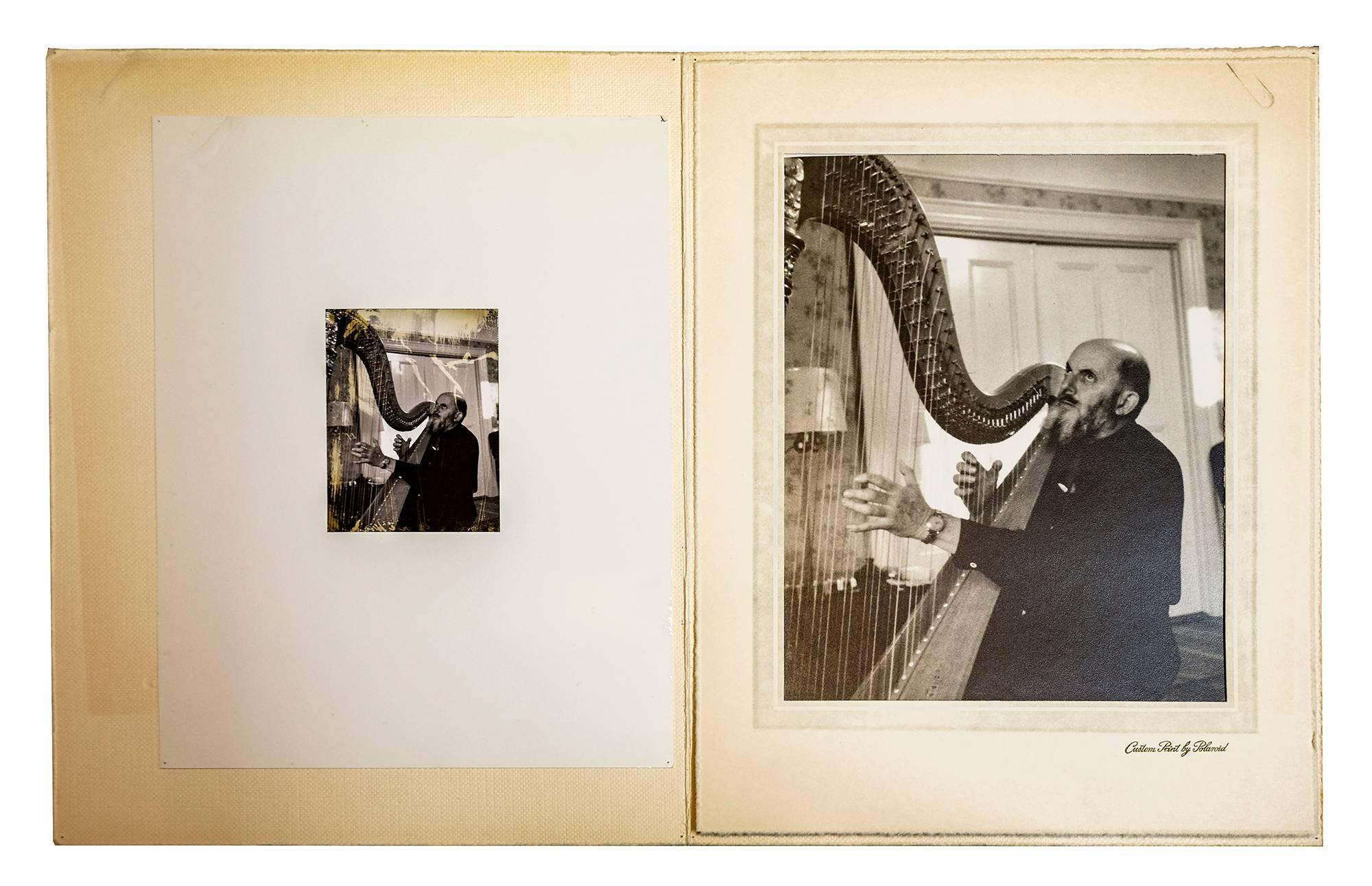 Rare Vintage Silver Gelatin and Polaroid Photograph Prints Ansel Adams Portrait For Sale 1