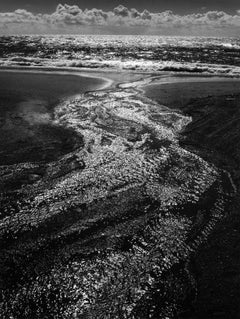 Vintage Stream, Sea, Clouds, Rodeo Beach