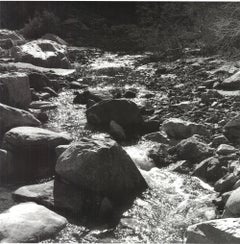 1990 Ansel Adams 'Mountain Stream, 1965' Offset Lithograph