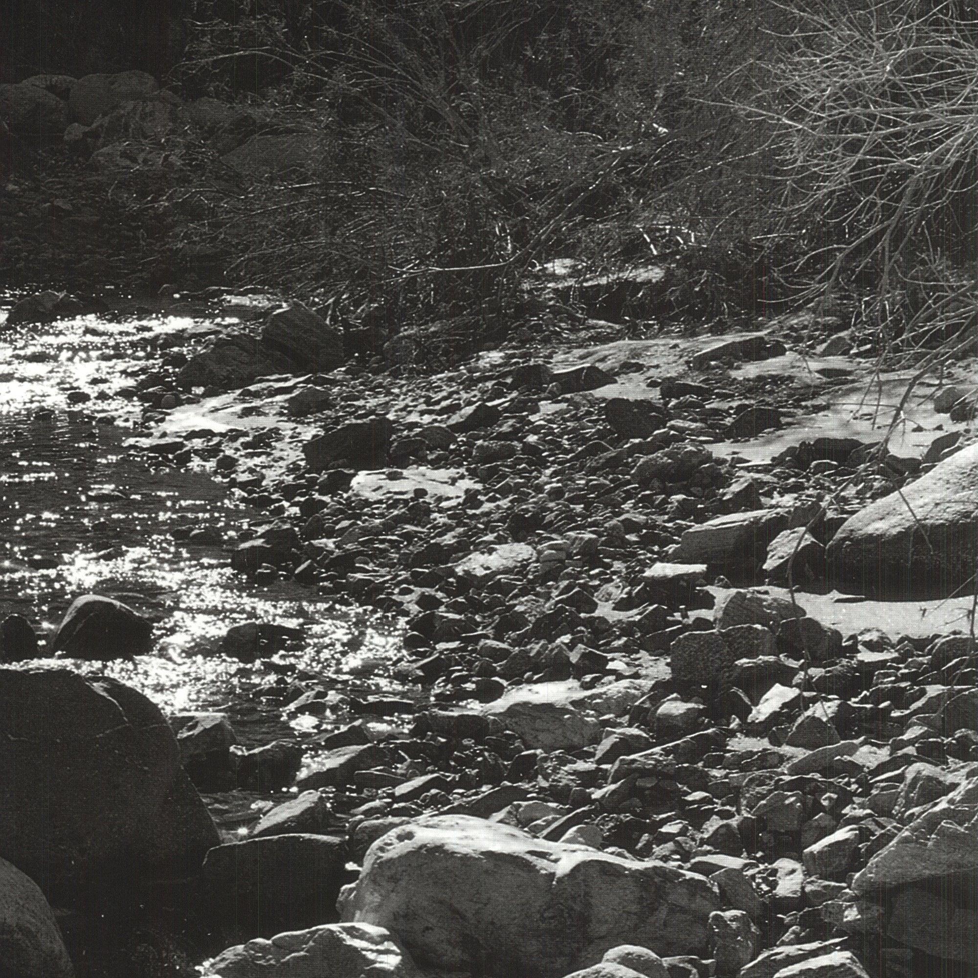 1990 Ansel Adams 'Mountain Stream, 1965' Offset Lithograph For Sale 2