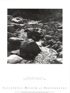 1990 Ansel Adams 'Mountain Stream, 1965' Offset Lithograph