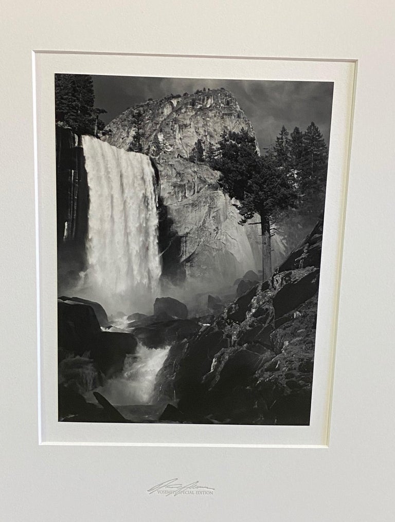 Ansel Adams Special Edition Yosemite Silver Gelatin Photograph Print Vernal Fall For Sale 3