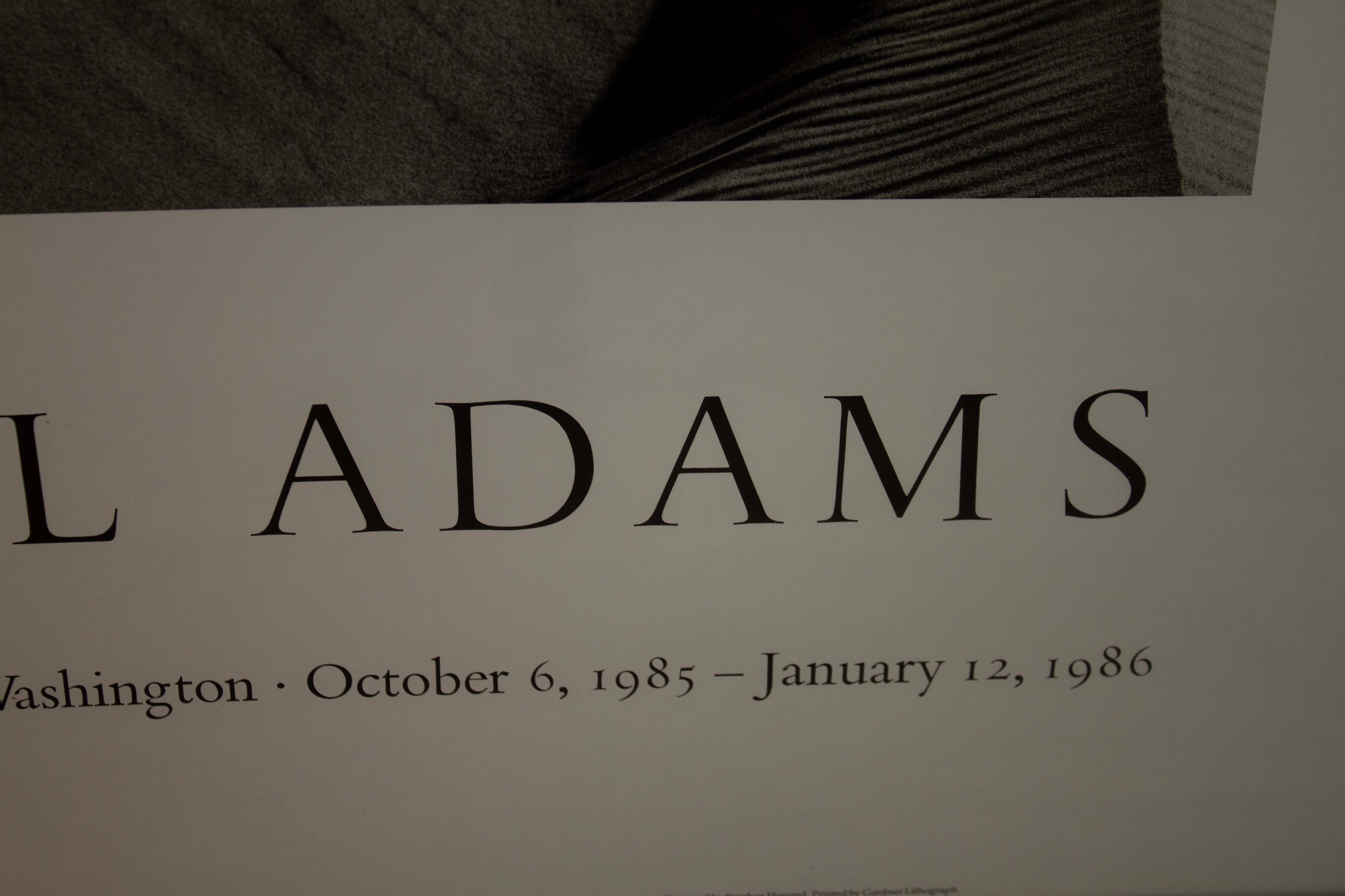 Ansel Adams Vintage National Gallery of Art 1985/86 Art Exhibition Poster Framed 2