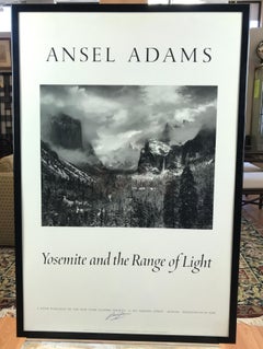 Ansel Adams "Yosemite and the Range of Light" Poster Signed