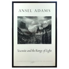 Ansel Adams "Yosemite und die Reichweite des Lichts" Poster signiert