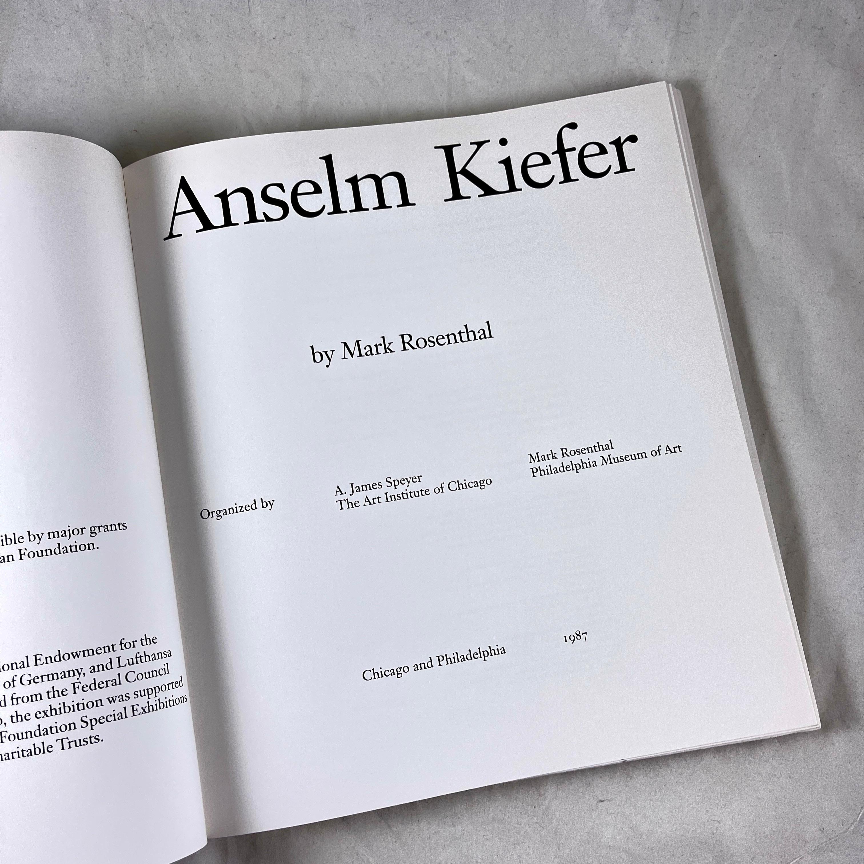 American Anselm Kiefer by Mark Rosenthal, Museum Edition Trade Paperback, 1987 For Sale