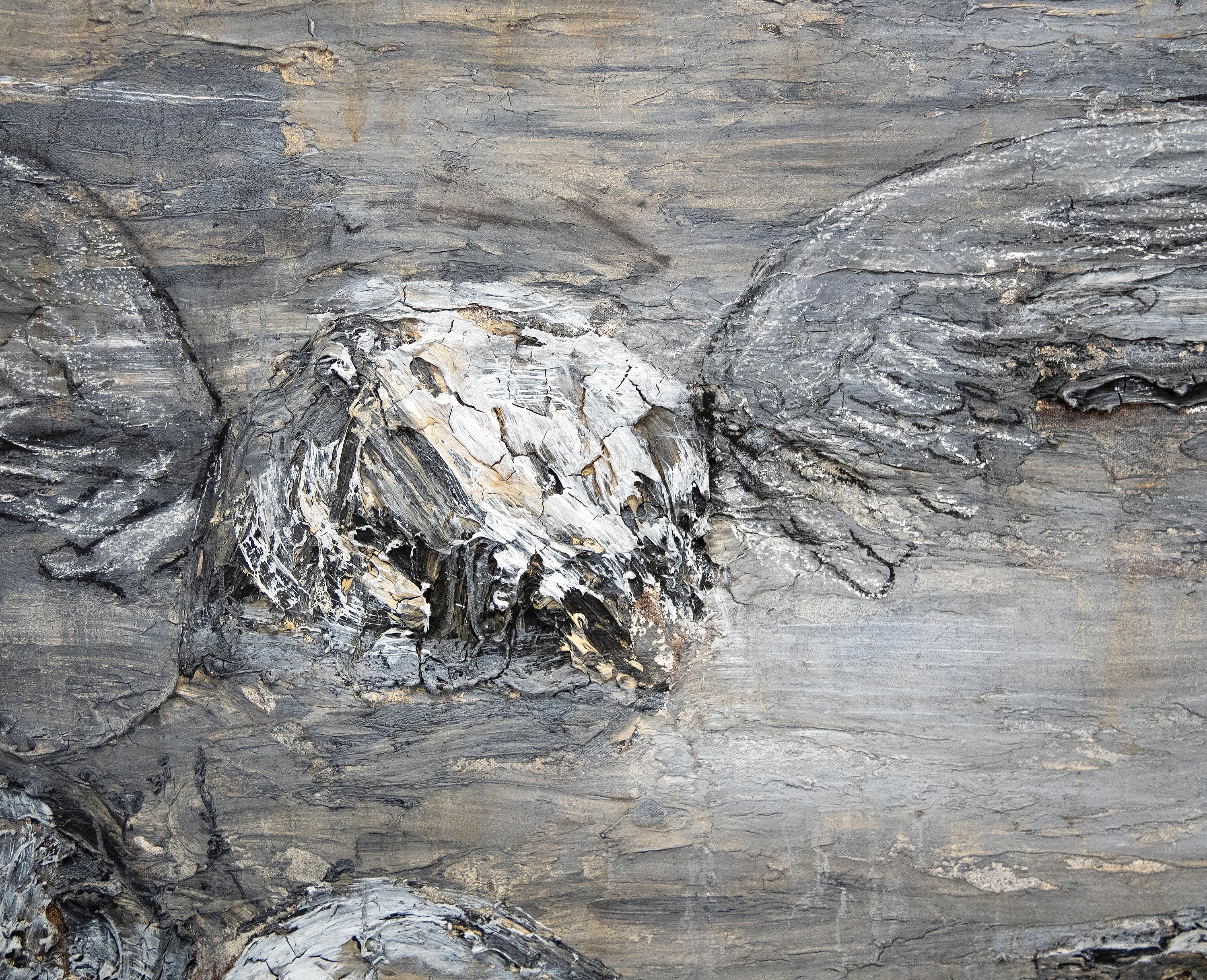 San Loretto - Gray Abstract Painting by Anselm Kiefer