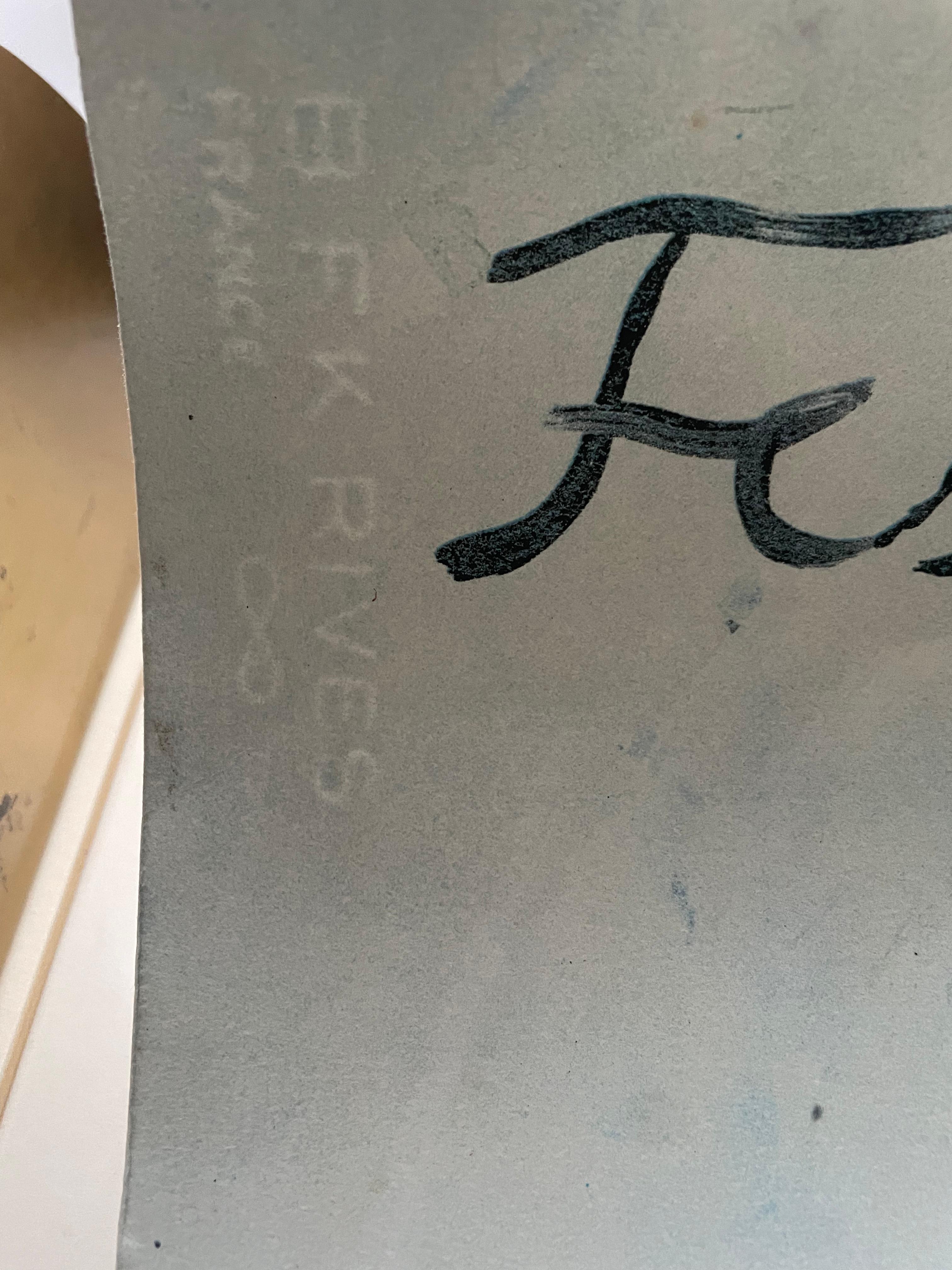 Anselm Kiefer, rara serigrafia su carta In condizioni ottime in vendita a Saint ouen, FR