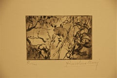 Corvèe de Bois - Etching by Anselmo Bucci - 1917