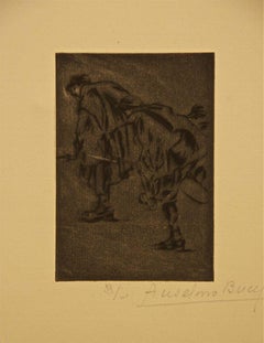 Dans la Nuìt - Etching by Anselmo Bucci - 1917