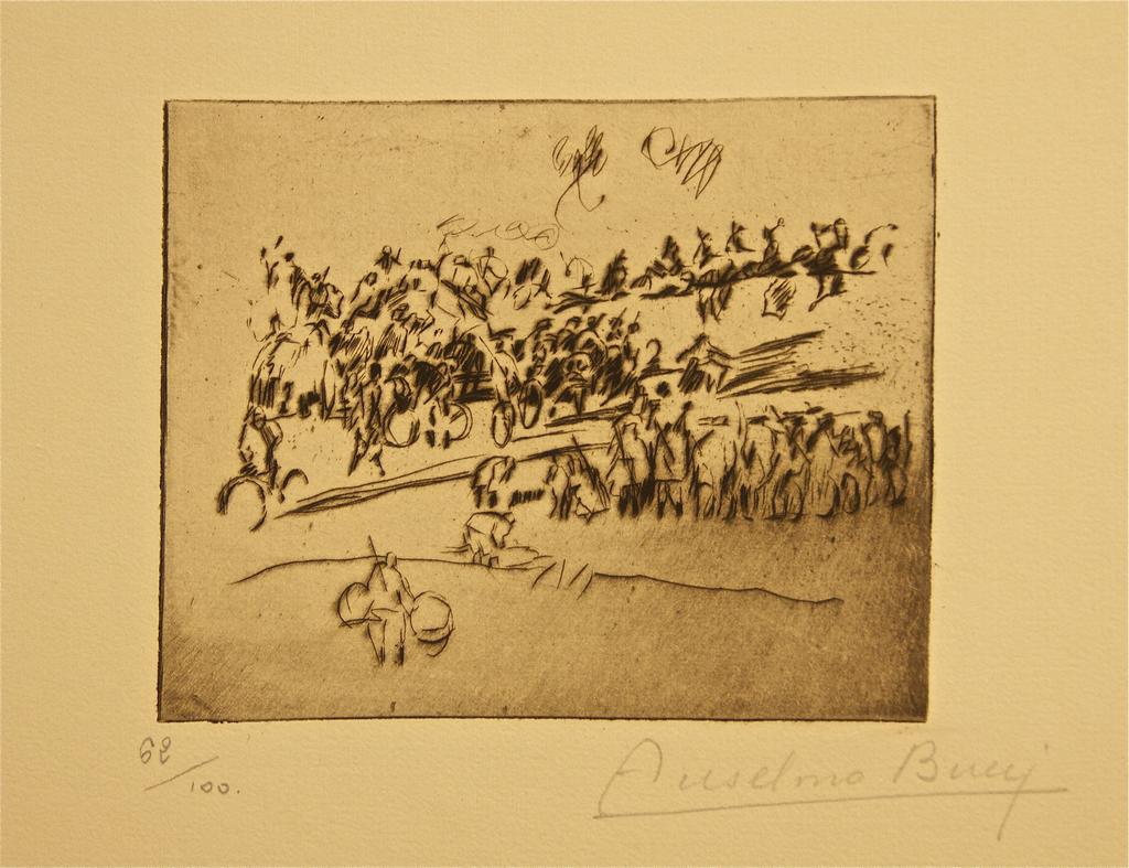 Etching and drypoint on paper.

From the collection "Croquis du front Italien" - Album I. 

Hand signed and numbered.

Edition of 100.

Very good condition.

 
 

 