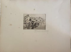 Front Italien - Etching by Anselmo Bucci - 20th Century