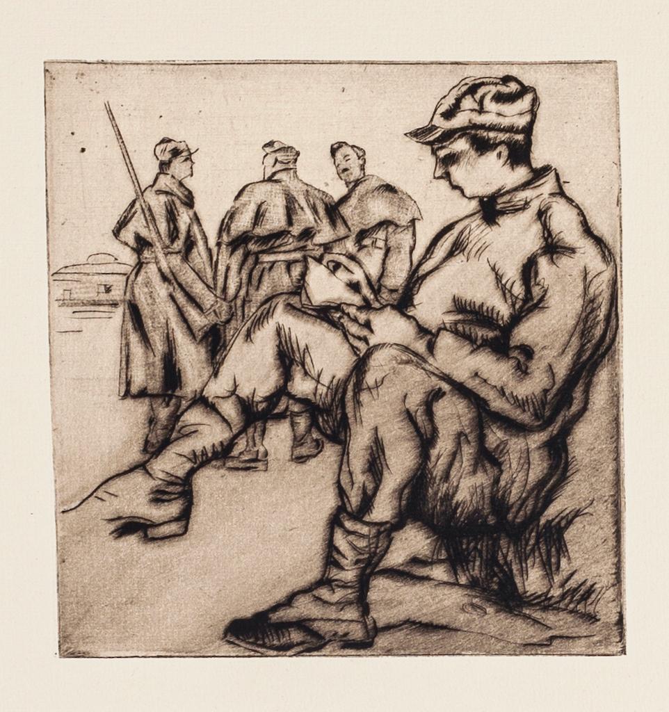 Front Italien - Etching on Paper - 1918