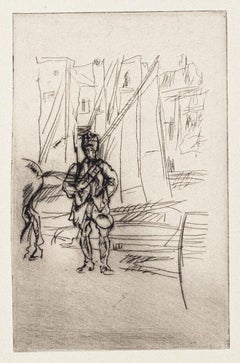 Front Italien - Gravure sur papier - 1918