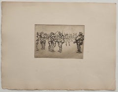 Le Front Italien - Etching on Paper by A. Bucci - 1918