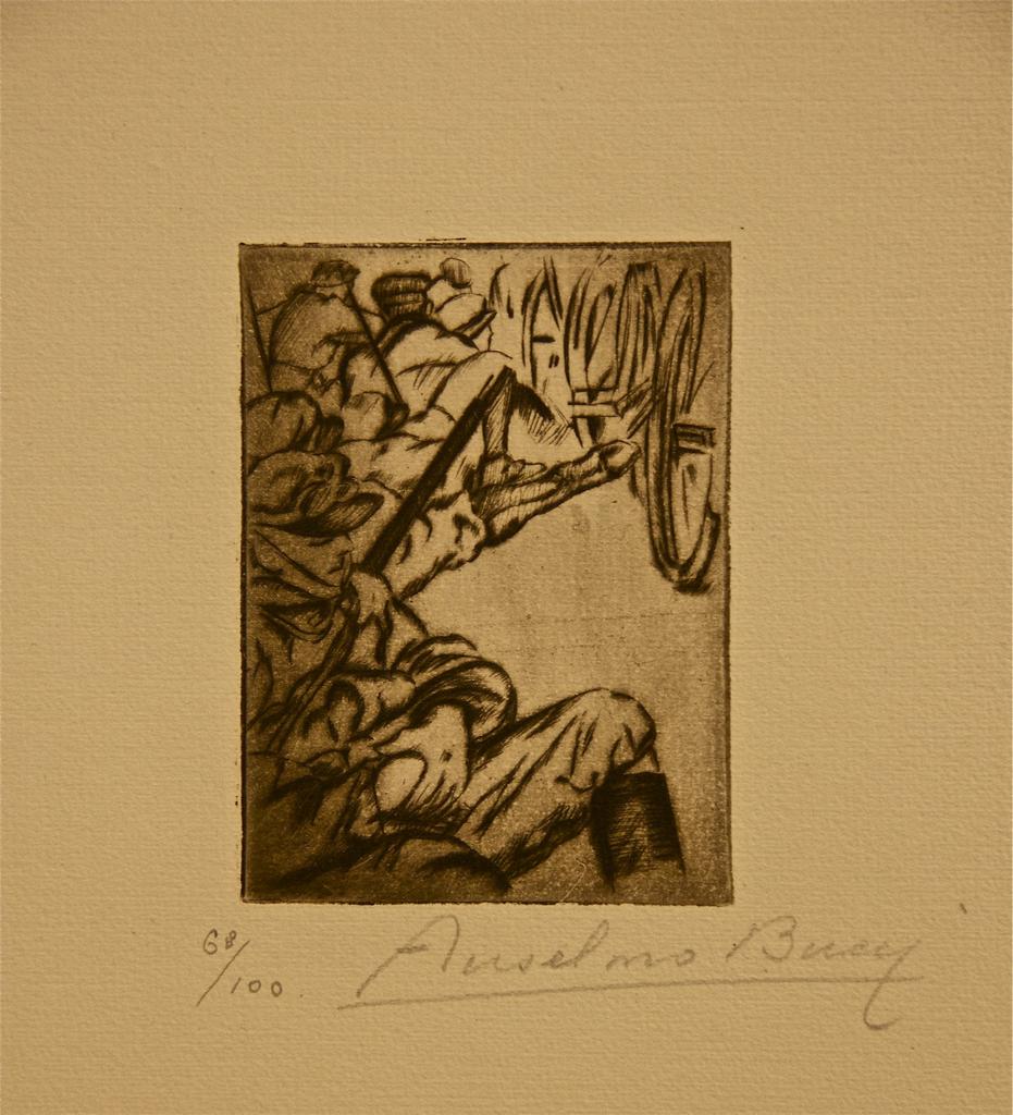 Etching and drypoint on paper.

From the collection "Croquis du front Italien" - Album I. 

Hand signed and numbered.

Edition of 100.

Very good condition.


 

 