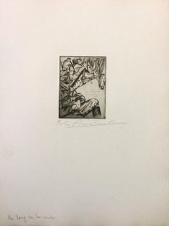 Le Long De La Route - Eau-forte originale d'Anselmo Bucci - 1915