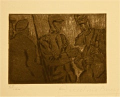 Le Passeport - Etching by Anselmo Bucci - 1917