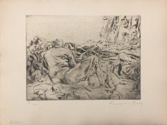 Le Reve - Acquaforte originale di Anselmo Bucci - 1917