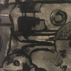 Les Mitrailleuses -  Etching by Anselmo Bucci - 1917