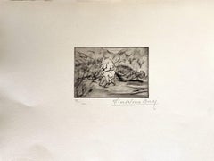 Militante - Grabado original de Anselmo Bucci - 1917