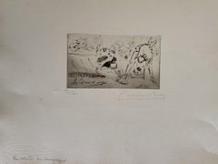 Militant – Radierung von Anselmo Bucci  1917s