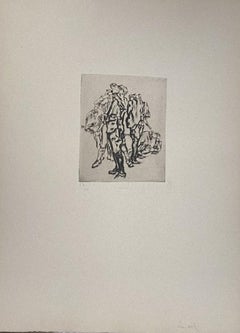 Gravure d'origine d'Anselmo Bucci - 1917