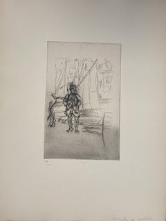 Militar - Grabado original de Anselmo Bucci - 1917