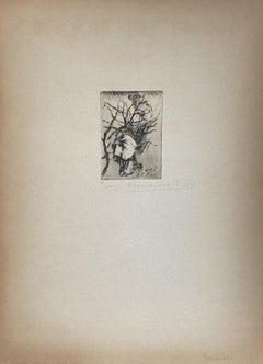 Military - Etching by Anselmo Bucci - 1917