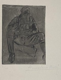 Gravure militaire d'Anselmo Bucci - 1917 