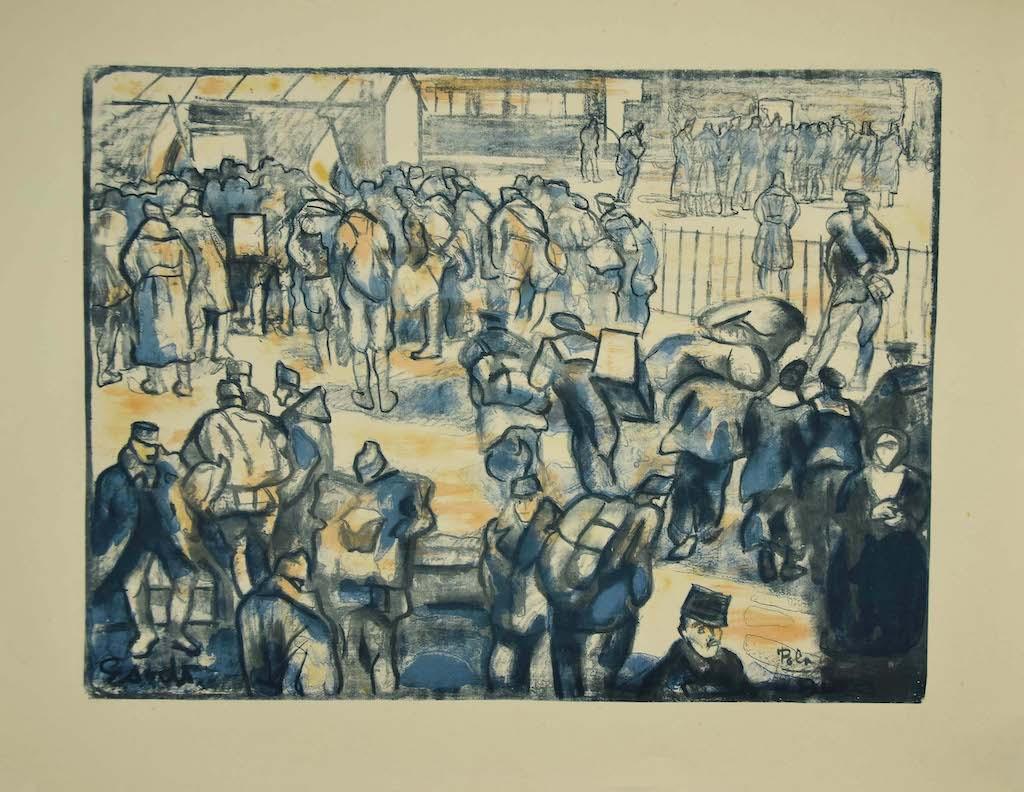 "Militare" è una bellissima stampa con la tecnica della litografia, realizzata da Anselmo Bucci (1887-1955).

Buone condizioni.

Anselmo Bucci (1887-1955): Pittore, incisore e scrittore italiano, uno degli iniziatori del movimento artistico del XX