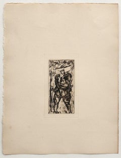 Reading Soldier - Etching on Paper - 1918