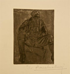 Il pasticcio - Acquaforte di Anselmo Bucci - 1917