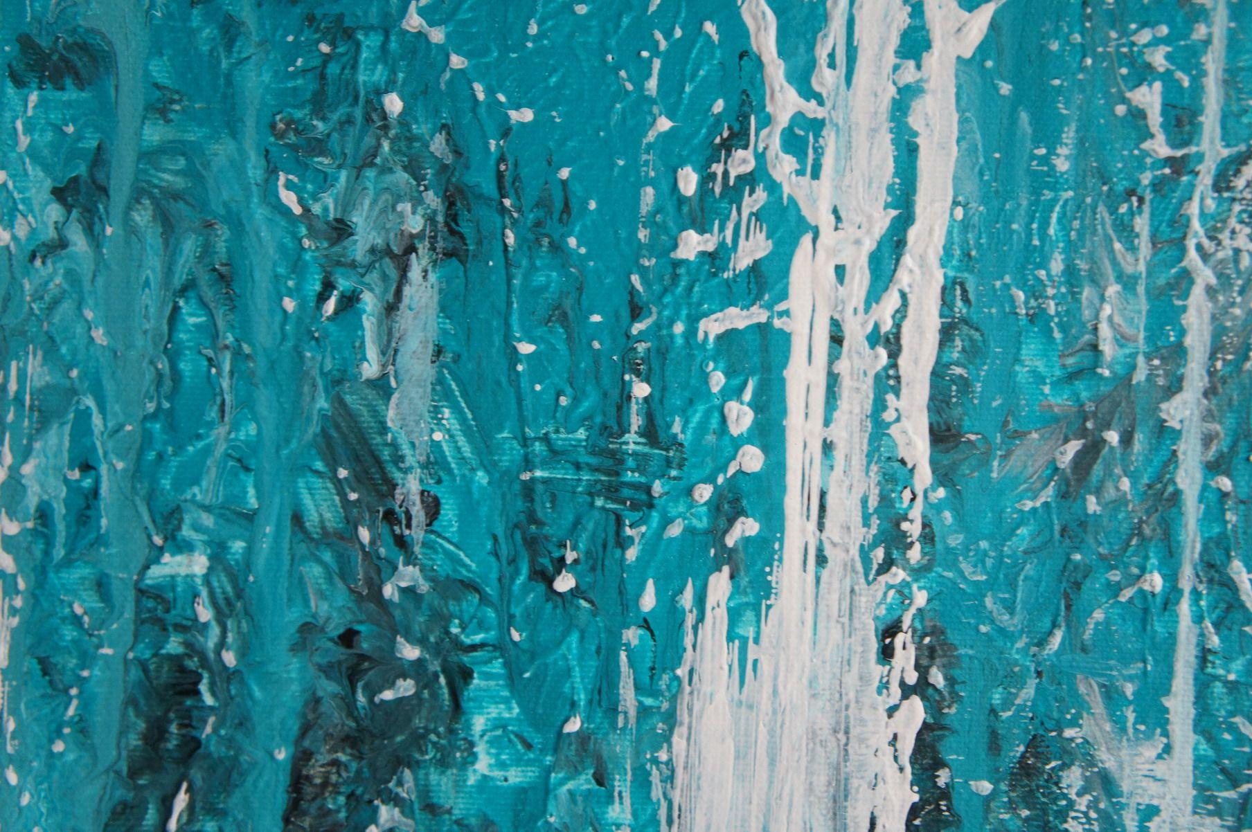 Amazonite Revealed I, Pittura, Acrilico su tela - Painting di Ansgar Dressler