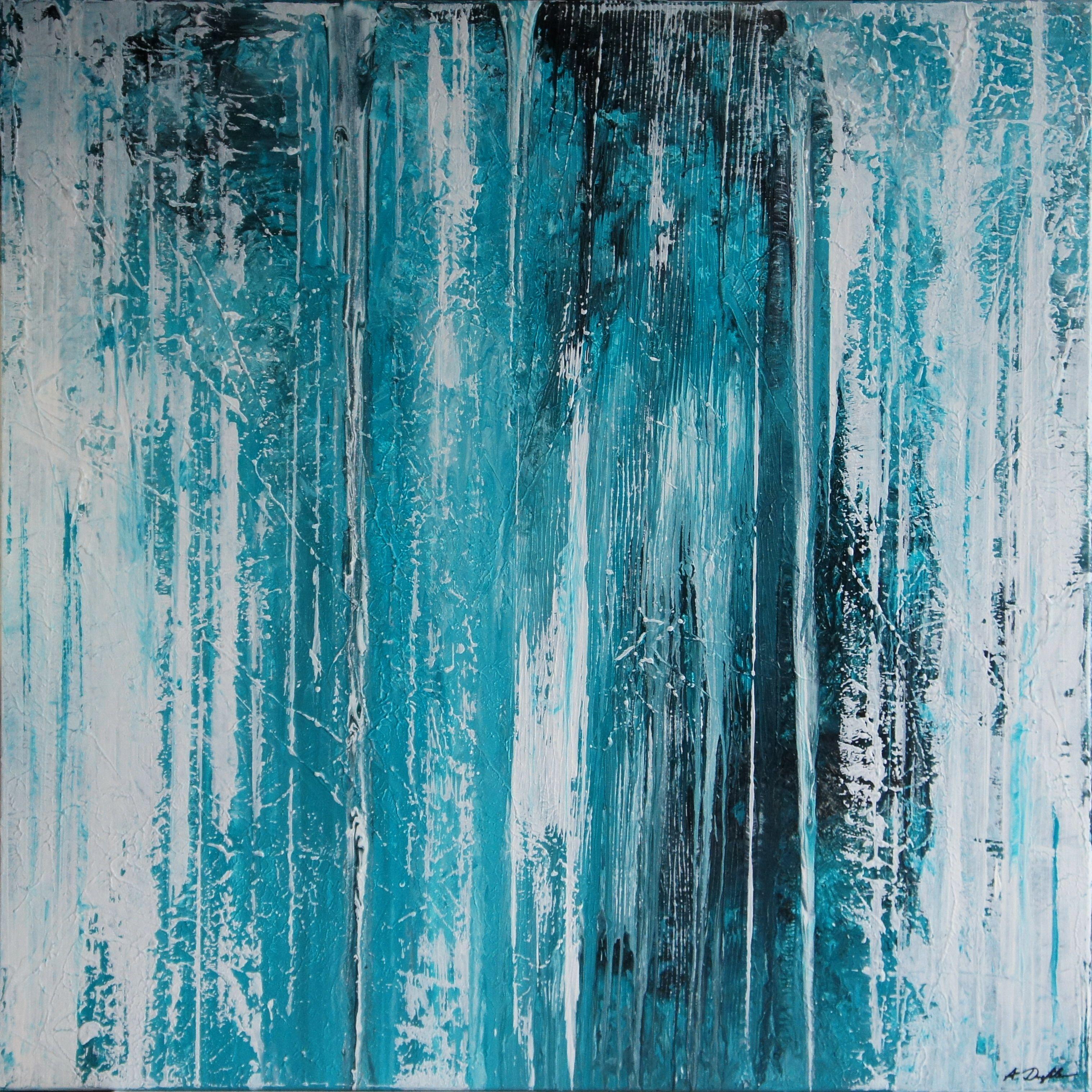 Ansgar Dressler Abstract Painting - Amazonite Revealed II, Painting, Acrylic on Canvas