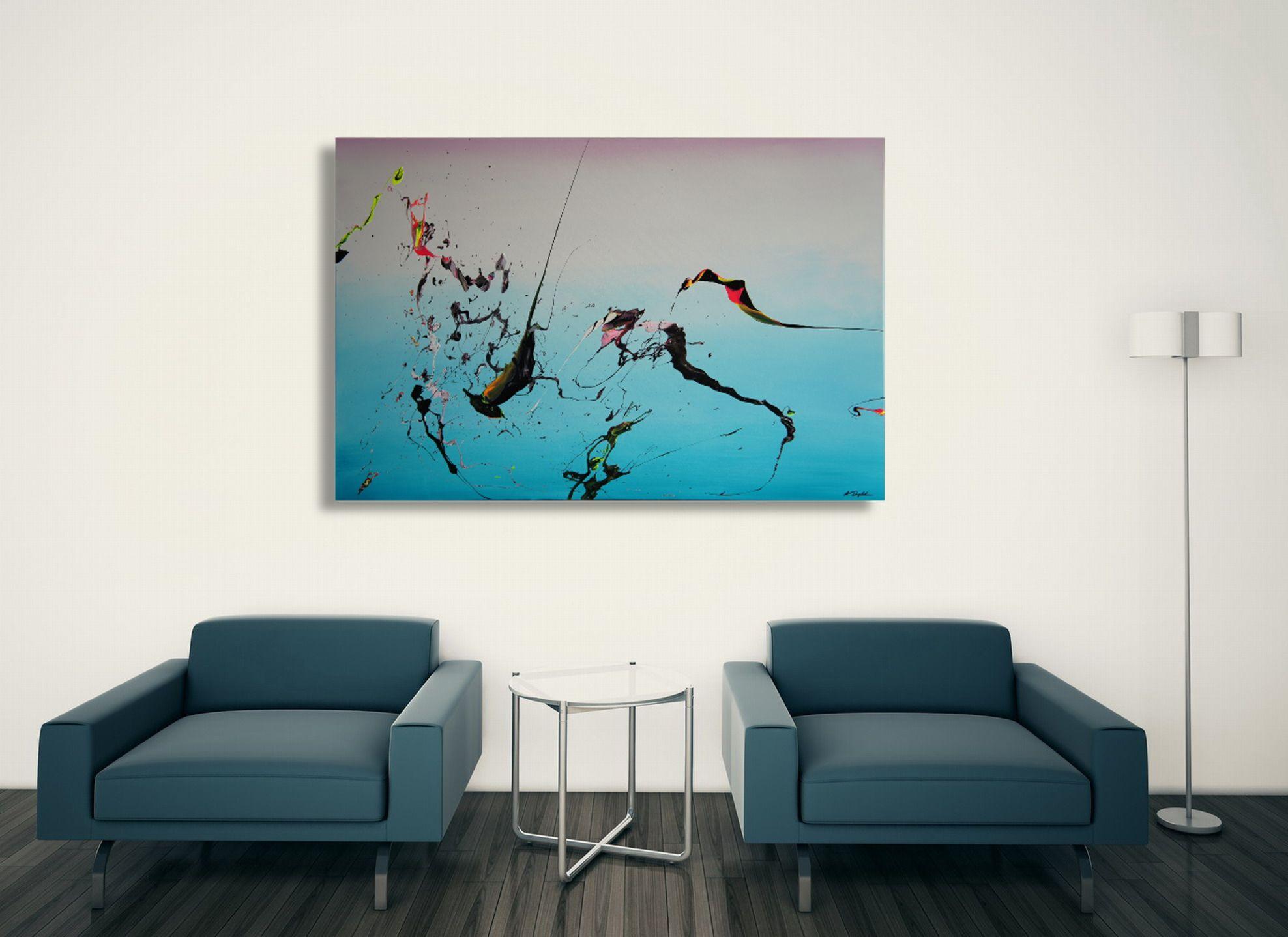 Cenere alla cenere (Spiriti dei cieli 096004), Pittura, Acrilico su tela - Painting Astratto di Ansgar Dressler