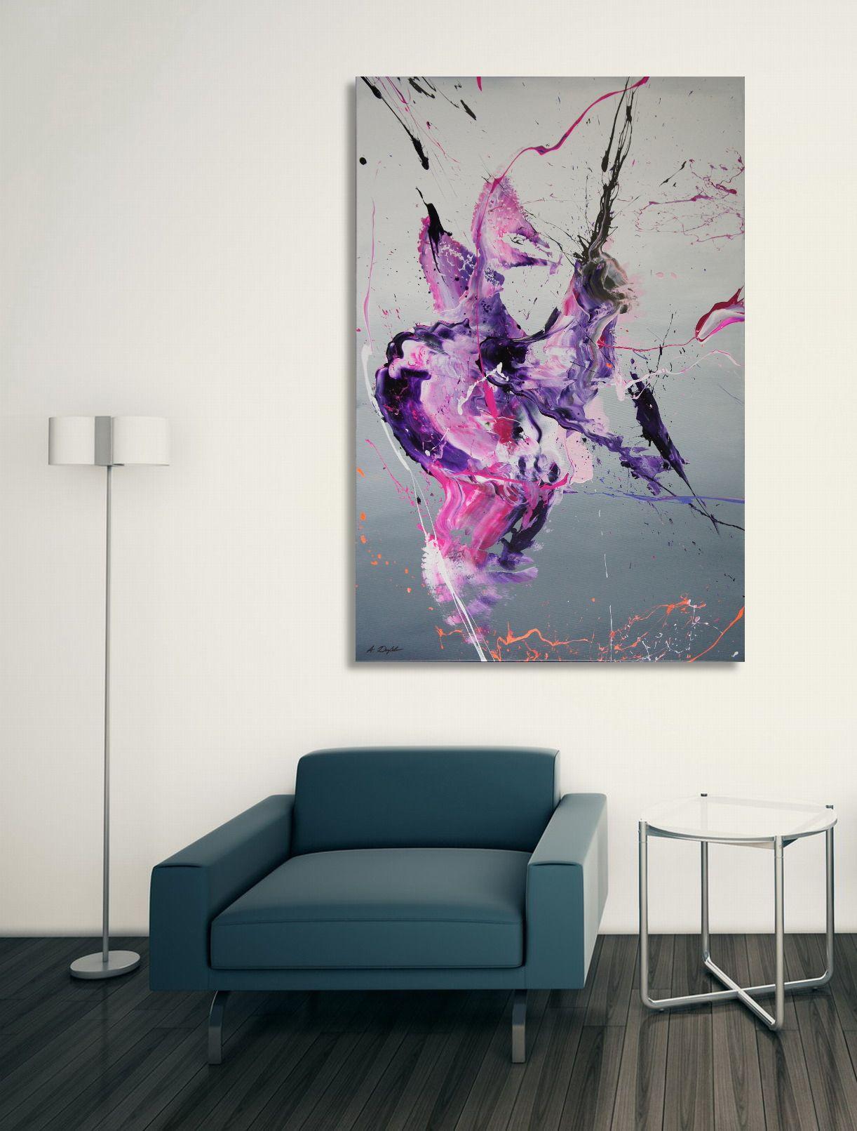 Berry Slush (Spirits Of Skies 096020), Painting, Acrylic on Canvas For Sale 1