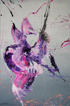 Berry Slush (Spirits Of Skies 096020), Painting, Acrylic on Canvas