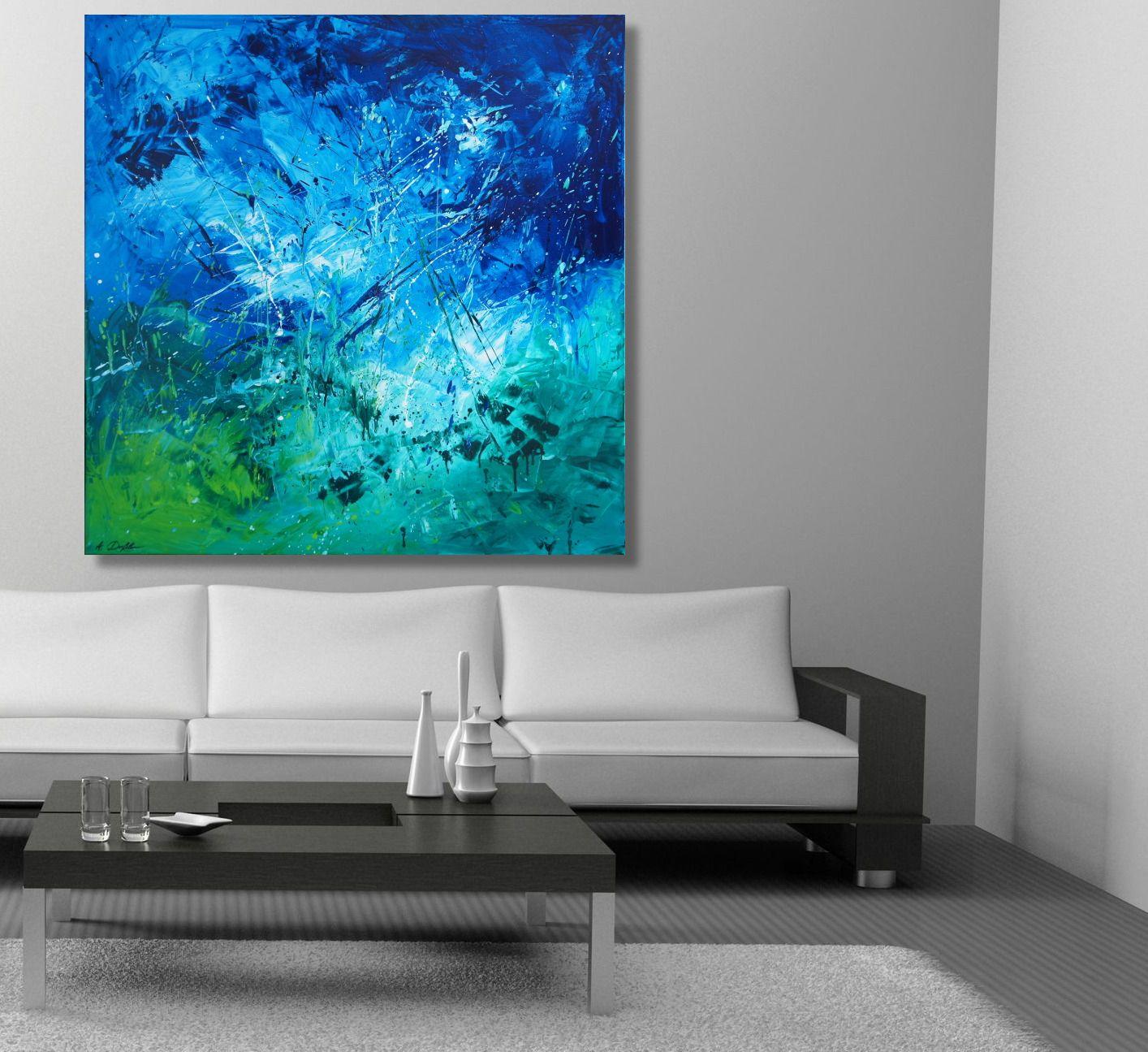 Big Sky Falling, Painting, Oil on Canvas For Sale 3