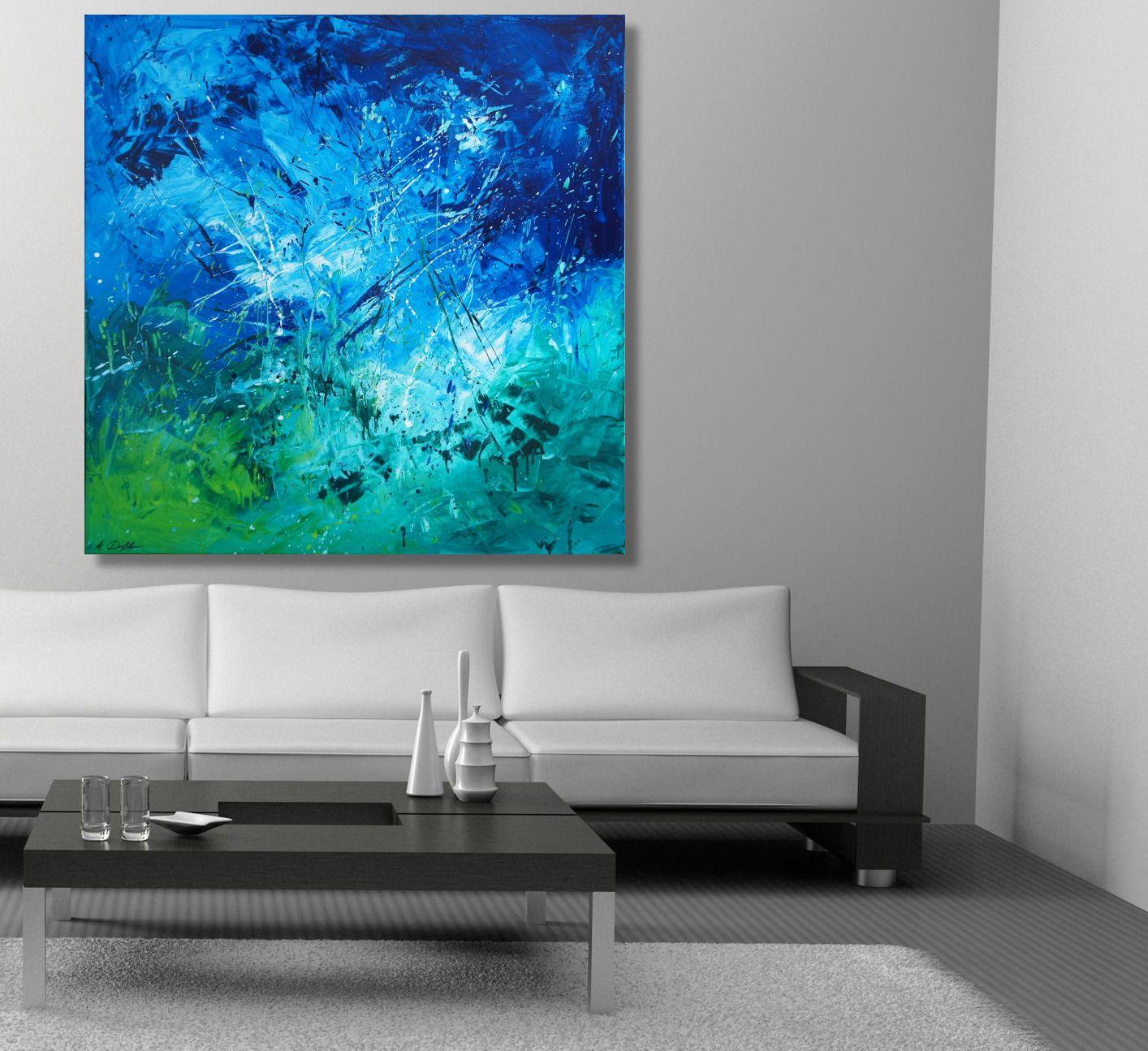 Quando la natura si scatena e senti che il cielo sta per crollare, è bene sapere che stai guardando questo quadro vivace solo nella tua casa accogliente. Buon divertimento!    Dipinto unico con colori a olio di alta qualità su tela professionale da
