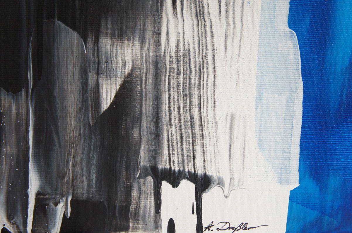 Núcleo azul I, Pintura, Acrílico sobre lienzo - Painting Abstracto de Ansgar Dressler