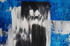 Blauer Kern II, Gemälde, Acryl auf Leinwand