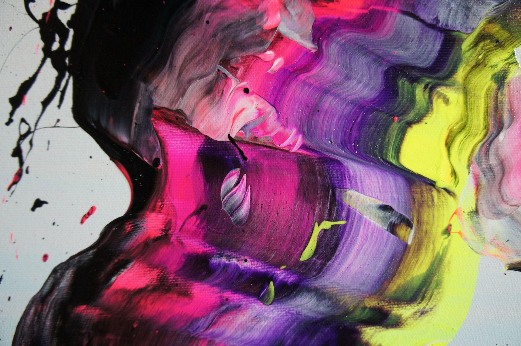 Contracepción (Espíritus de los Cielos 100006), Pintura, Acrílico sobre lienzo - Painting Abstracto de Ansgar Dressler