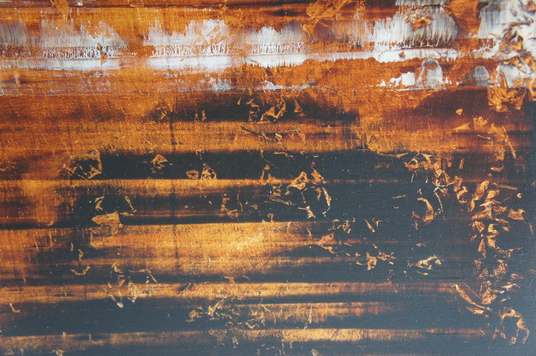Miniera d'oro di Cortez, Pittura, Acrilico su tela - Painting di Ansgar Dressler